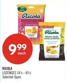 Shoppers Drug Mart Ricola offer