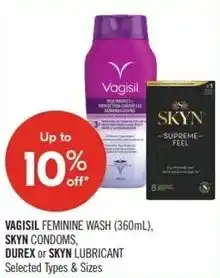 Shoppers Drug Mart Vagisil skyn durex or skyn offer