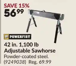 Princess Auto POWERFIST Adjustable Sawhorse offer