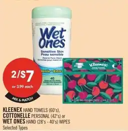 Shoppers Drug Mart Kleenex cottonelle or wet ones offer