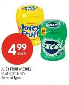 Shoppers Drug Mart Juicy fruit or excel offer