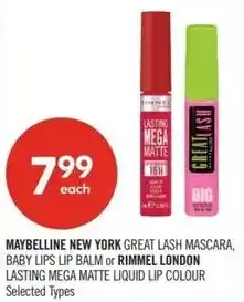 Shoppers Drug Mart Maybelline new york or rimmel london offer