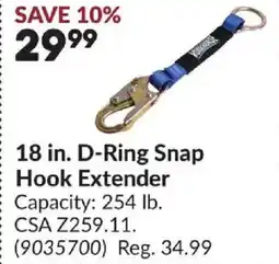 Princess Auto D-Ring Snap Hook Extender offer