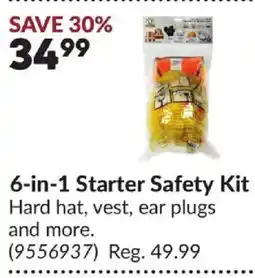 Princess Auto 6-in-1 Starter Safety Kit offer