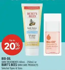 Shoppers Drug Mart Bio oil burts bees offer