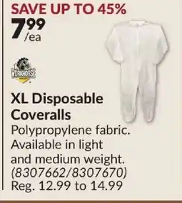 Princess Auto XL Disposable Coveralls offer