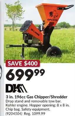 Princess Auto 3 in. 196cc Gas Chipper/Shredder offer