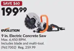 Princess Auto EVOLUTION Electric Concrete Saw offer