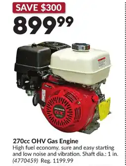 Princess Auto 270cc OHV Gas Engine offer
