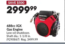 Princess Auto 688cc iGX Gas Engine offer