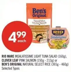 Shoppers Drug Mart Rio mare clover leaf or bens original offer