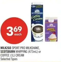 Shoppers Drug Mart Milk2go scotsburn offer