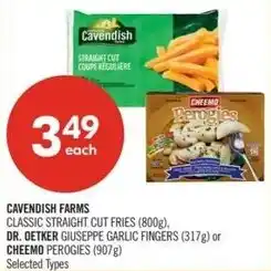 Shoppers Drug Mart Cavendish farms dr oetker or cheemo perogies offer