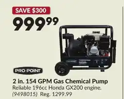 Princess Auto PRO POINT 2 in. 154 GPM Gas Chemical Pump offer