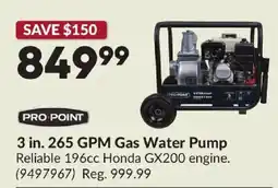 Princess Auto PRO POINT 265 GPM Gas Water Pump offer