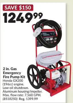 Princess Auto Gas Emergency Fire Pump Kit offer