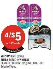Shoppers Drug Mart Whiskas sheba or whiskas offer