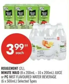 Shoppers Drug Mart Rougemont minute maid or pc offer
