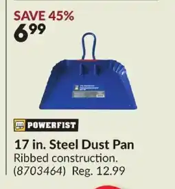 Princess Auto POWERFIST Steel Dust Pan offer