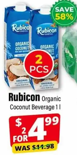 Iqbal Foods Rubicon Organic Coconut Beverage offer