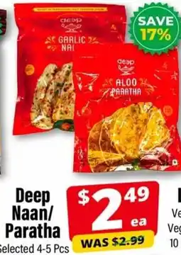 Iqbal Foods Deep Naan/ Paratha offer