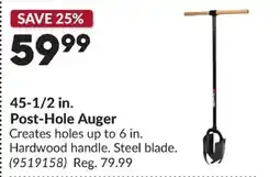 Princess Auto 45-1/2 in. Post-Hole Auger offer