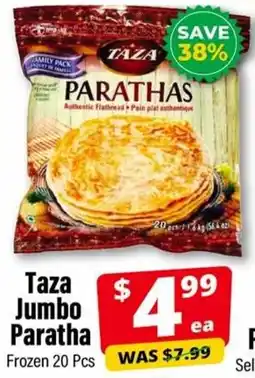 Iqbal Foods Taza Jumbo Paratha offer