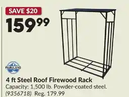 Princess Auto Steel Roof Firewood Rack offer