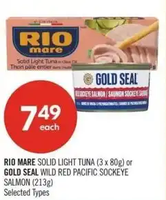 Shoppers Drug Mart Rio mare or gold seal offer