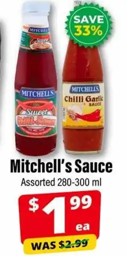 Iqbal Foods Mitchell's Sauce offer
