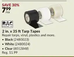Princess Auto Tarp Tapes offer