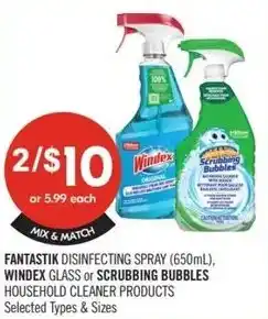 Shoppers Drug Mart Fantastik windex or scrubbing bubbles offer