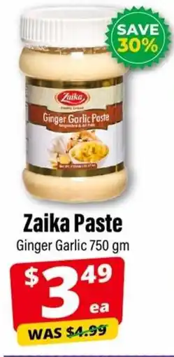 Iqbal Foods Zaika Paste Ginger Garlic offer