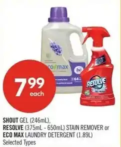 Shoppers Drug Mart Shout resolve or eco max offer