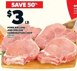Loblaws Pork rib loin and sirloin combination chop offer