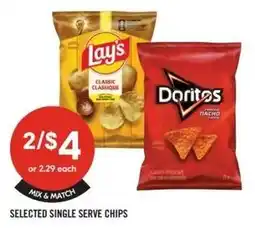 Shoppers Drug Mart Selected single serve chips offer