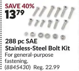 Princess Auto 288 pc SAE Stainless-Steel Bolt Kit offer