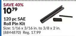 Princess Auto 120 pc SAE Roll Pin Kit offer