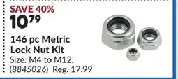 Princess Auto 146 pc Metric Lock Nut Kit offer