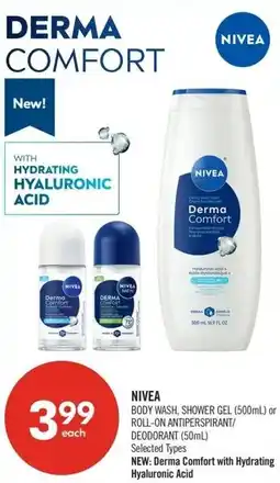 Shoppers Drug Mart New derma comfort with hydrating hyaluronic acid offer