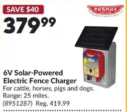 Princess Auto 6V Solar-Powered Electric Fence Charger offer
