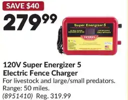 Princess Auto 120V Super Energizer 5 Electric Fence Charger offer