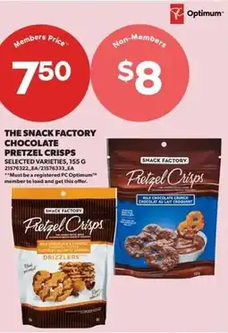 Real Canadian Superstore The snack factory chocolate pretzel crisps offer