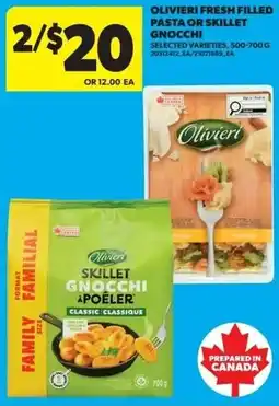 Real Canadian Superstore Olivieri fresh filled pasta or skillet gnocchi offer
