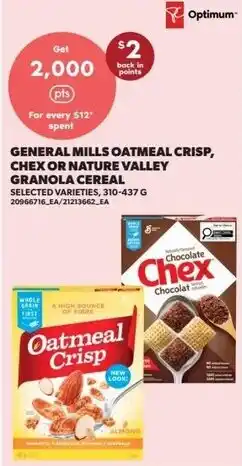 Real Canadian Superstore General mills oatmeal crisp chex or nature valley granola cereal offer