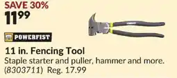 Princess Auto POWERFIST Fencing Tool offer