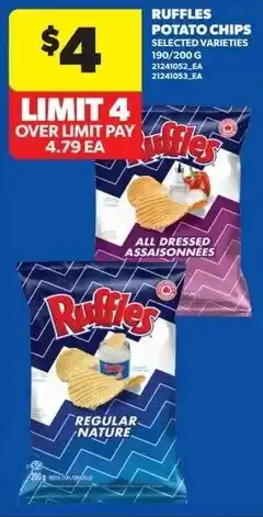 Real Canadian Superstore Ruffles potato chips offer
