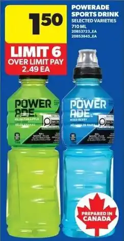 Real Canadian Superstore Powerade sports drink offer