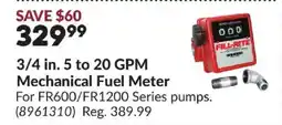 Princess Auto 3/4 in. 5 to 20 GPM Mechanical Fuel Meter offer