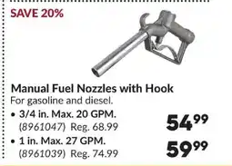 Princess Auto Manual Fuel Nozzles with Hook offer